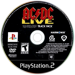 AC/DC Live Rock Band media 4 for Playstation 2